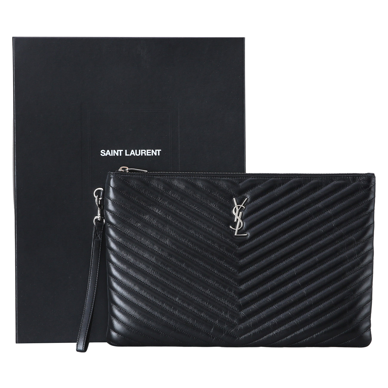 Yves Saint Laurent(USED)생로랑 440222 모노그램 다큐먼트 클러치